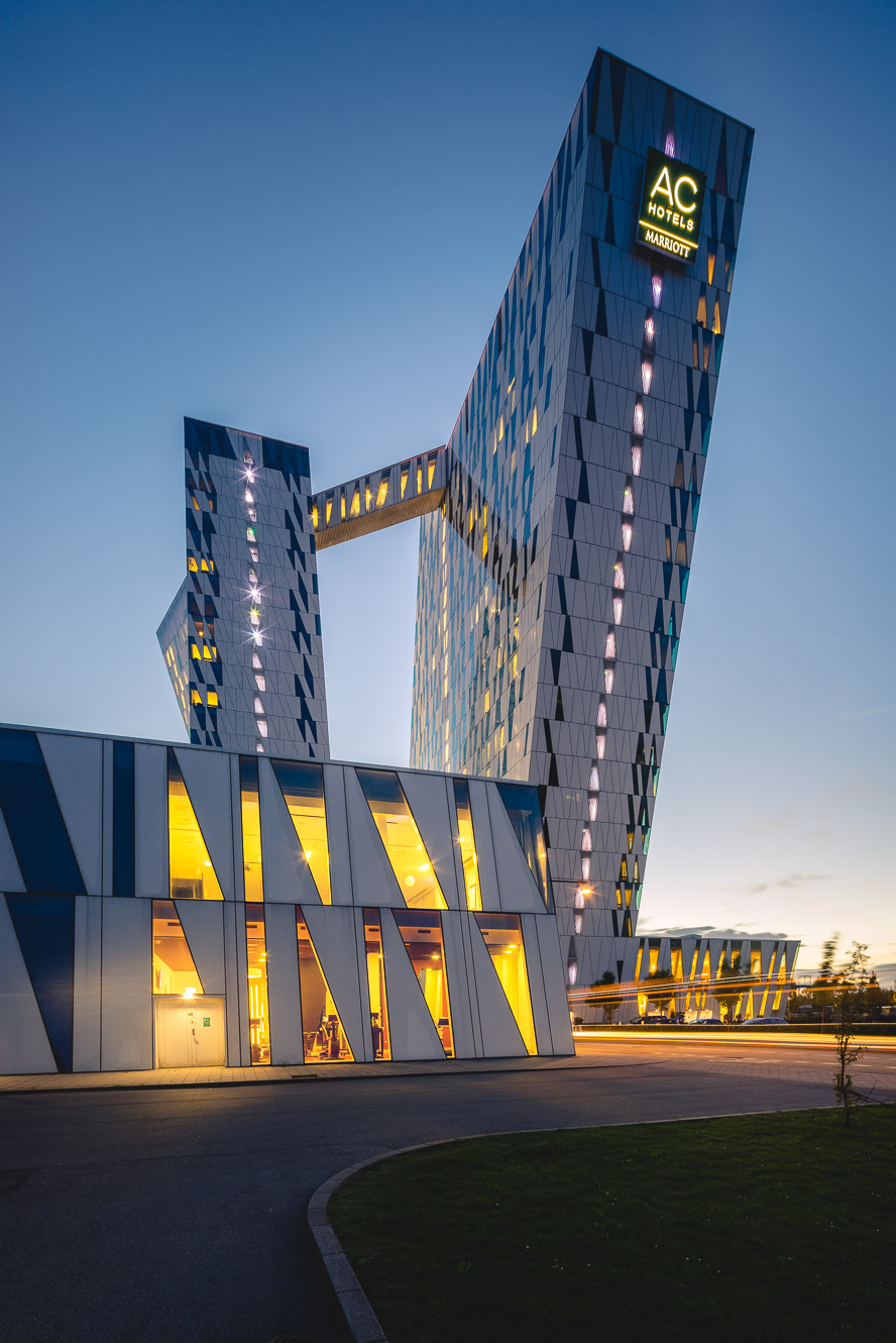 Bella Sky Hotel in Copenhagen Denmark - architecture photography by Dynamic Forms and Martin Foddanu Photography