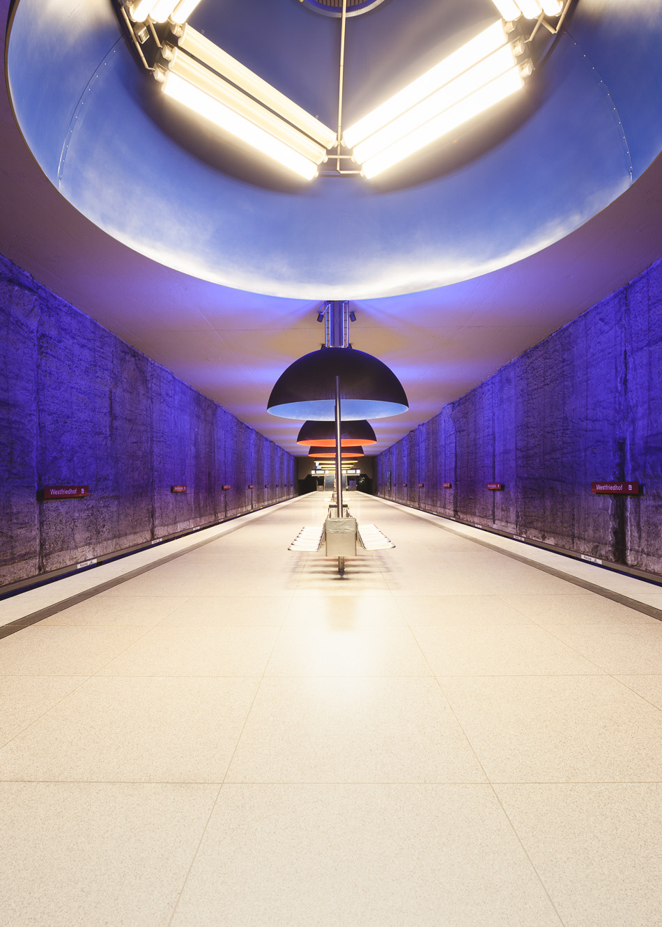Westfriedhof Subway in Munich Germany - architecture photography by Dynamic Forms and Martin Foddanu Photography