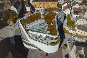 Monforthaus, Feldkirch Austria - dynamic forms - architecture photography