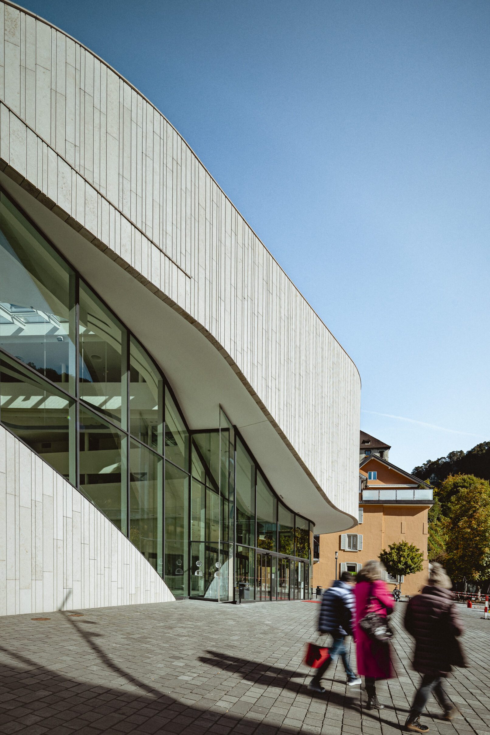 Monforthaus, Feldkirch Austria - dynamic forms - architecture photography