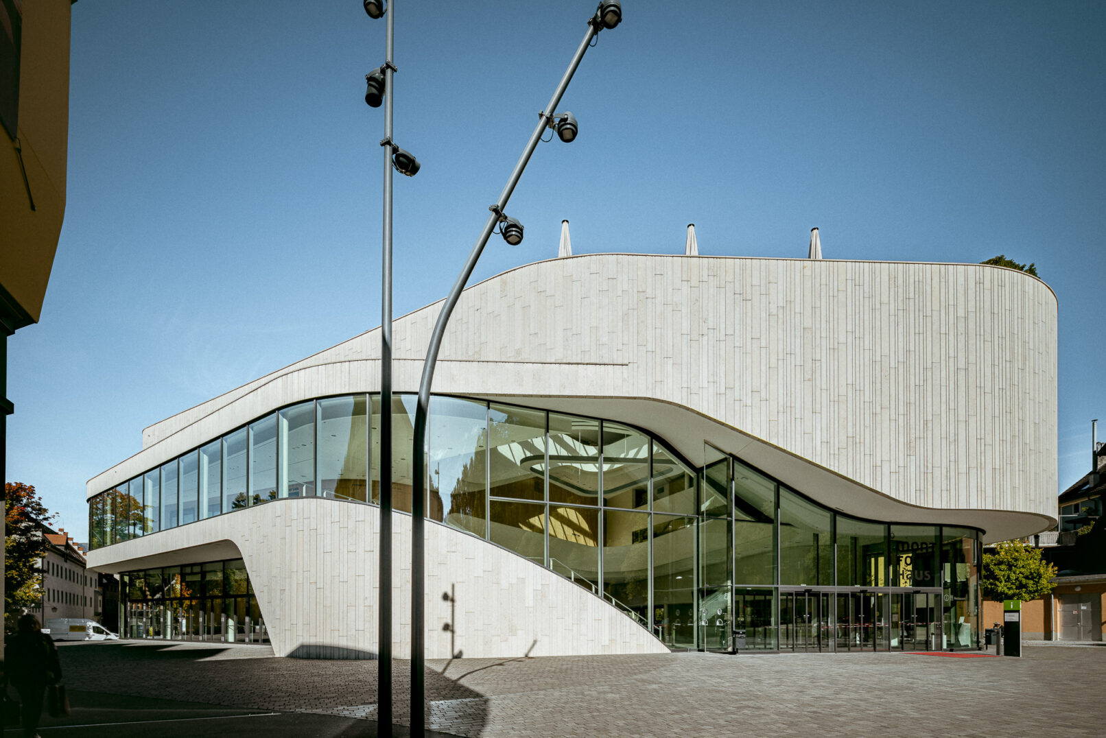 Monforthaus, Feldkirch Austria - dynamic forms - architecture photography