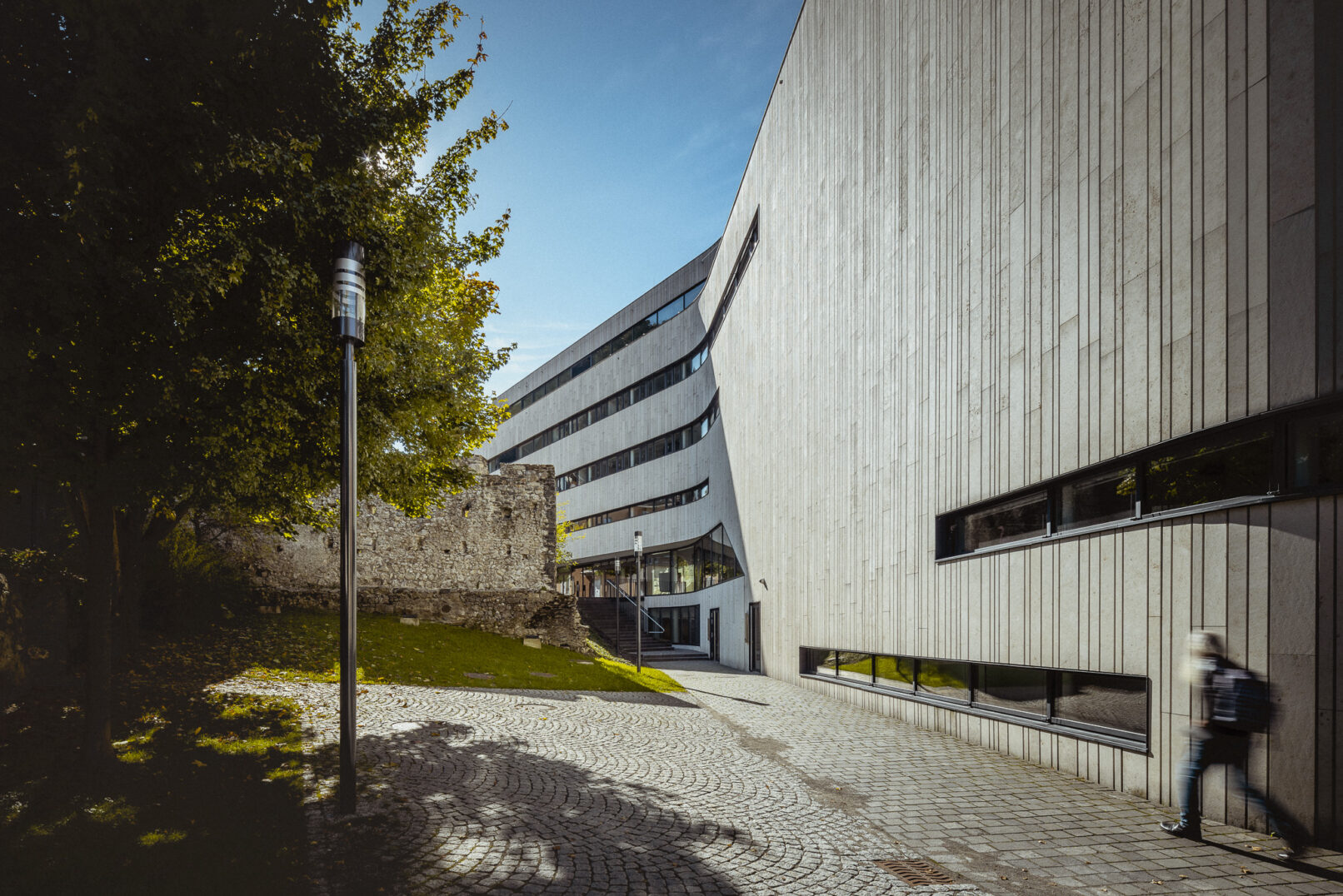 Monforthaus, Feldkirch Austria - dynamic forms - architecture photography