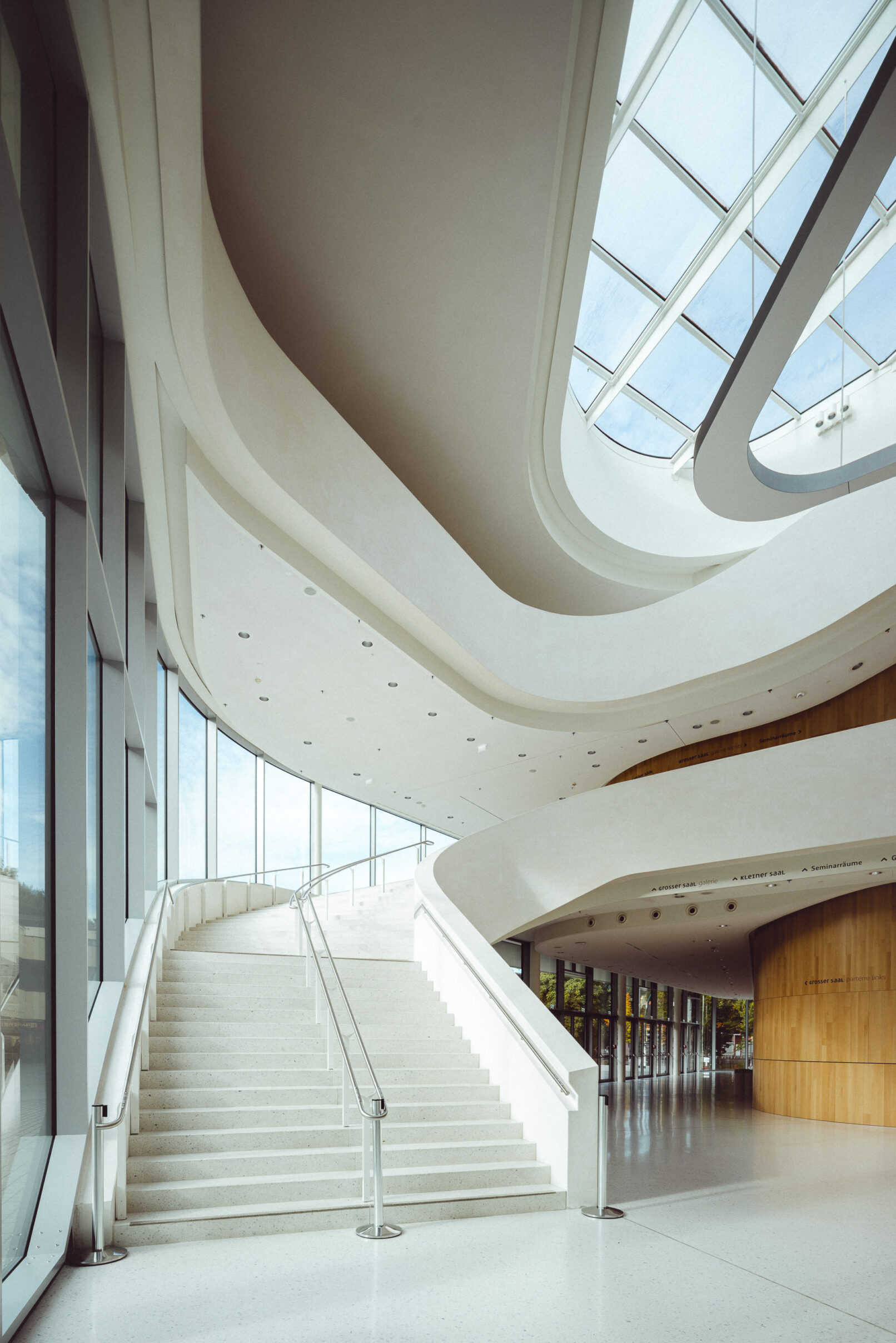 Monforthaus, Feldkirch Austria - dynamic forms - architecture photography