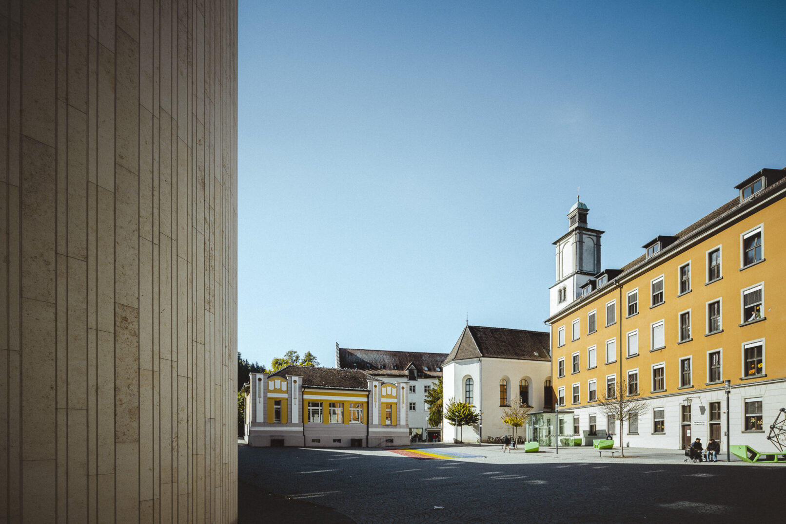 Monforthaus, Feldkirch Austria - dynamic forms - architecture photography