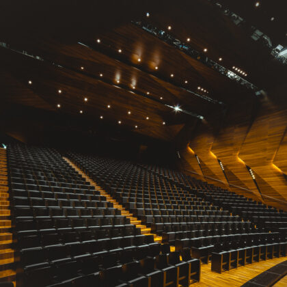 Festspielhaus Erl - Austria- dynamic forms - architecture photography