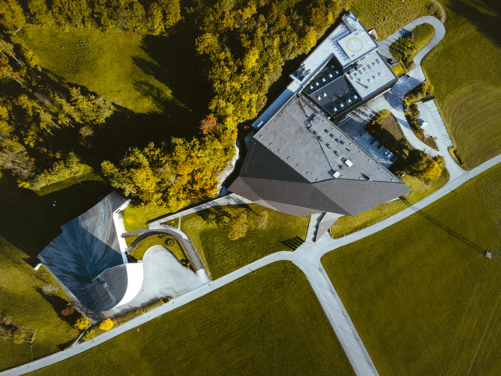 Festspielhaus Erl - Austria- dynamic forms - architecture photography